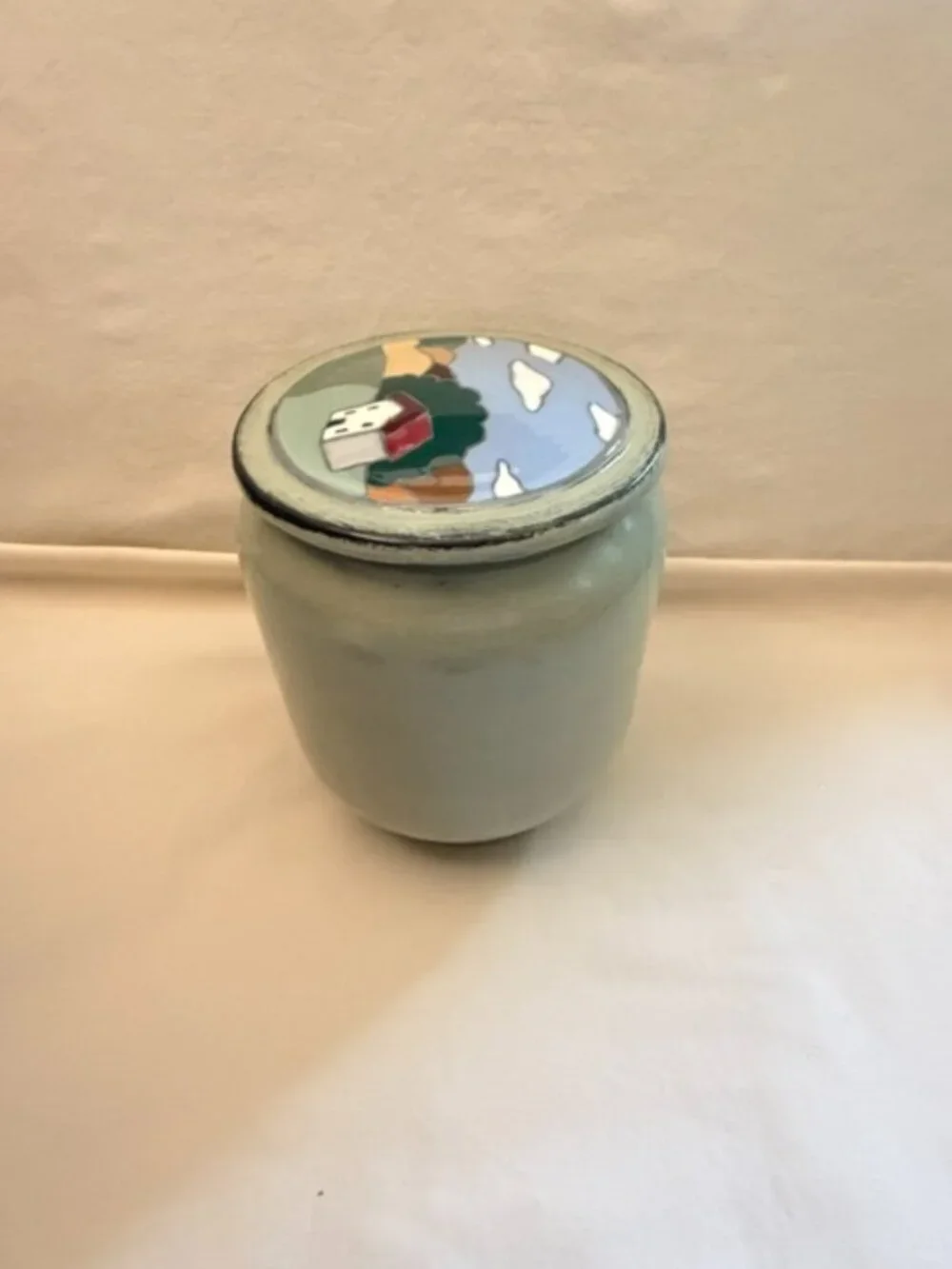 Studio Art Pottery Container